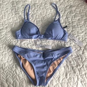 NWT Matching Light Blue JCrew Bikini size xs